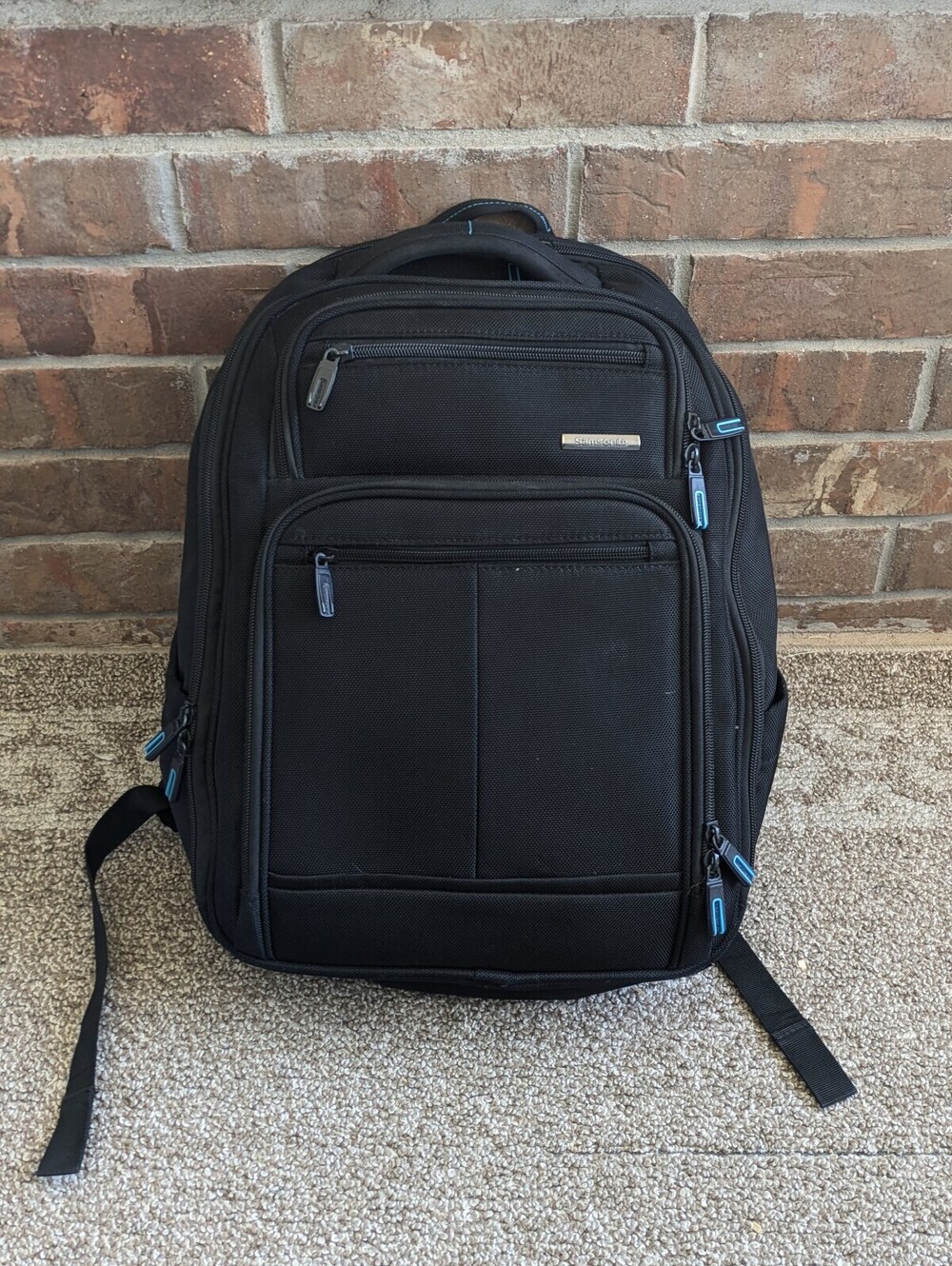 Samsonite Novex Perfect Fit Laptop Backpack Black Business Travel Tech Bag Case